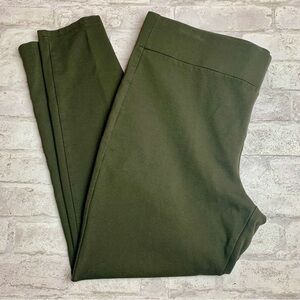 Women's Loft Outlet Solid dark green Leggings Mid-Rise Stretch Size XL
